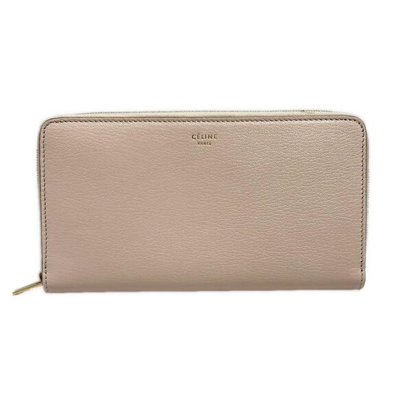 CELINE - Light Pink Leather Long Wallet 221-080425 - Picture 1 of 7